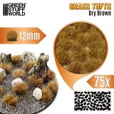 GSW Static Grass Tufts 12 mm - Dry Brown