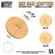 MDF Base adapter - Round 60mm to Square