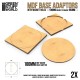 MDF Base adapter - Round 100mm to Square