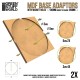 MDF Base adapter - Round 130mm to Square