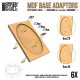 MDF Base adapter - Oval 90x52mm to Rectangular 100x60mm