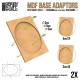 MDF Base adapter - Oval 120x92mm to Rectangular 150x100mm