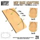 MDF Base adapter - Oval 170x105mm to Rectangular