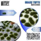 GSW Static Grass Tufts 2 mm - Dark Green
