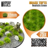 GSW Static Grass Tufts 12 mm - Realistic Green