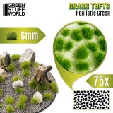 GSW Static Grass Tufts 6 mm - Realistic Green