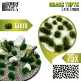 GSW Static Grass Tufts 6 mm - Dark Green