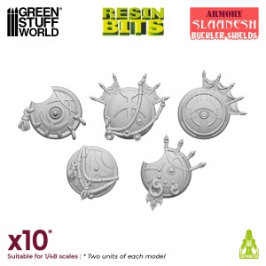 3D printed set - Slaanesh Bucklers