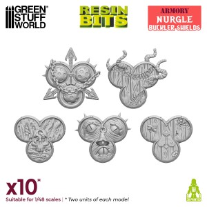 3D printed set - Nurgle Bucklers