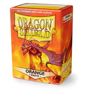 Dragon Shield Standard Sleeves - Matte Orange (100 Sleeves)