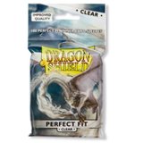 Dragon Shield Standard Perfect Fit Sleeves - Clear/Clear (100 Sleeves)