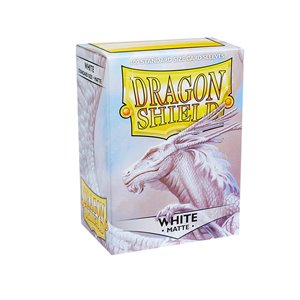 Dragon Shield Standard Sleeves - Matte White (100 Sleeves)