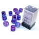 Chessex 16mm d6 Blocks - Nebula TM 16mm d6 Nocturnal/blue Luminary Dice Block™ (12 dice)