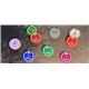 Trackers Counters, Range 0-9, Size 20mm, Random Colours