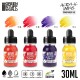 Acrylic Inks Set - Transparent Fire (x4)