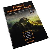 Księga RPG: Fantasy Adventures book - A3 fantasy - siatka kwadratowa