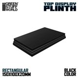 Rectangular Top Display Plinth 15x10 cm Black