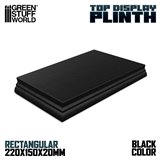 Rectangular Top Display Plinth 22x15 cm Black