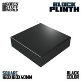 Square plinth 16x16 cm - Black