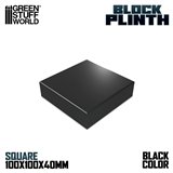 Square plinth 10x10 cm - Black
