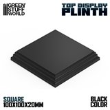 Square Wood display bases 10x10 cm - Black
