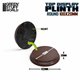 Round Wood display bases 10 cm - Hazelnut Brown