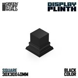Square Top Display Plinth 3x3 cm - Black