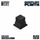 Square Top Display Plinth 3x3 cm - Black