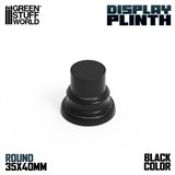 Round Display Plinth 3.5 cm - Black