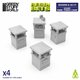 Park Trash Cans - Square