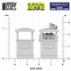 Park Trash Cans - Square