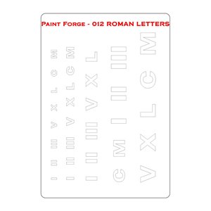 Roman Letters M Wzornik Malarski Paint Forge 