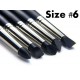 Colour Shapers Brushes SIZE 6 - BLACK FIRM