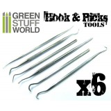 6x Hook and Pick tool Set
