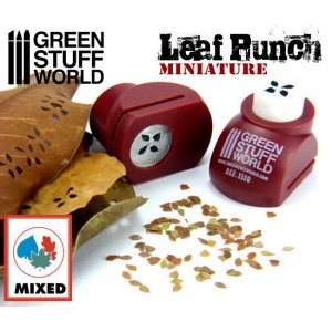 Miniature Leaf Punch RED