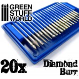 Green Stuff World Diamond Burr Set with 20 tips