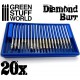 Green Stuff World Diamond Burr Set with 20 tips