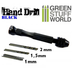 Green Stuff World Hobby hand drill - BLACK color