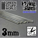 GSW Acrylic Rods - Round 3 mm CLEAR