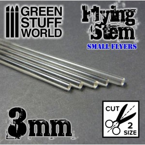 GSW Acrylic Rods - Round 3 mm CLEAR