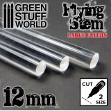 GSW Acrylic Rods - Round 12 mm CLEAR