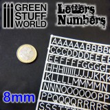 GSW Letters and Numbers 8 mm