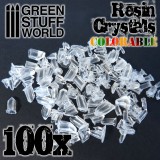 Resin Crystals transparent colorables