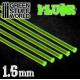 Acrylic Rods - Round 1.6 mm Fluor GREEN