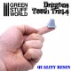 6x Resin Dragon Teeth Traps for Tanks