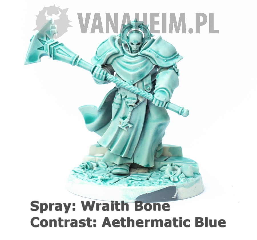 Citadel Contrast: Aethermatic Blue on Wraith Bone