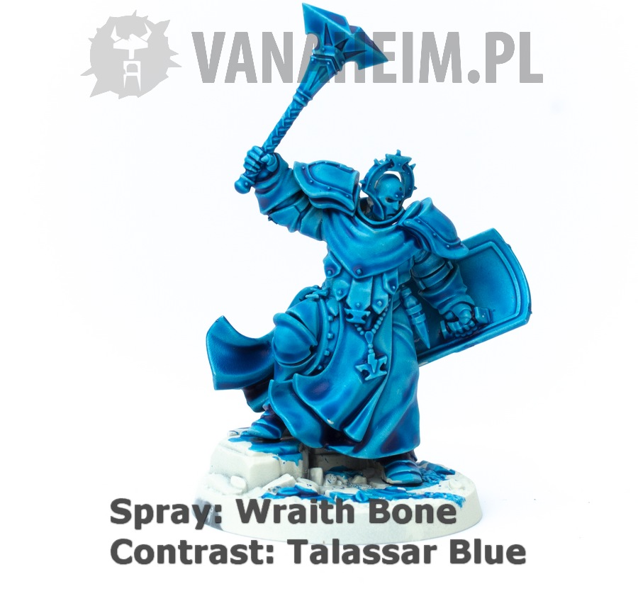 Citadel Contrast: Talassar Blue on Wraith Bone