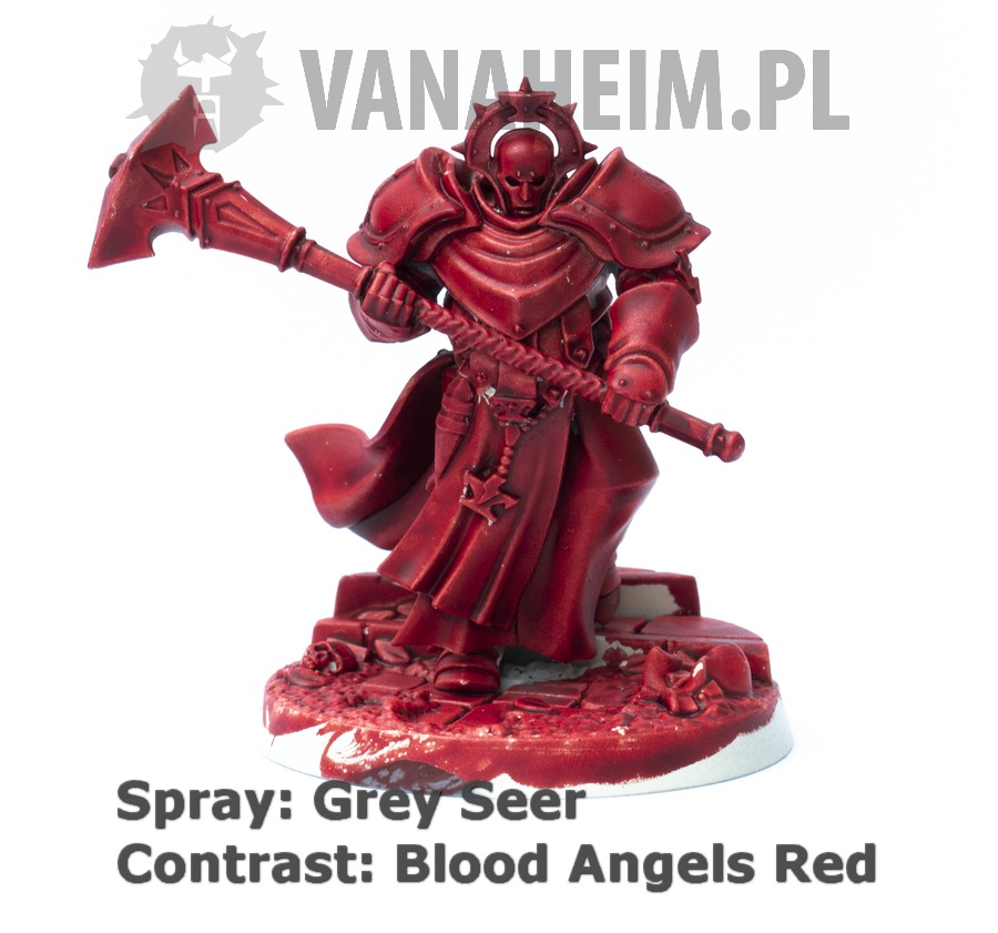 Citadel Contrast: Blood Angels Red on Grey Seer