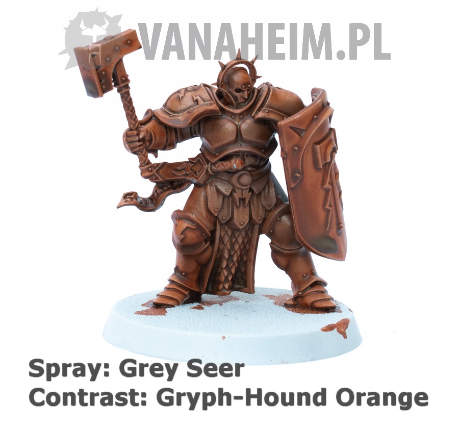 Citadel Contrast: Gryph-Hound Orange on Grey Seer