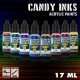 GSW Set x8 Acrylic Candy Ink Paints